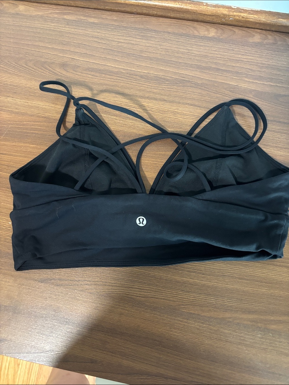 lululemon athletica Black Strappy Light-Support Sports Bra
